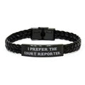 Bracelet Court from Court Reporter, Braided I amangny The Unique for Leather Coworkers Prefer New Reporter, Colleagues