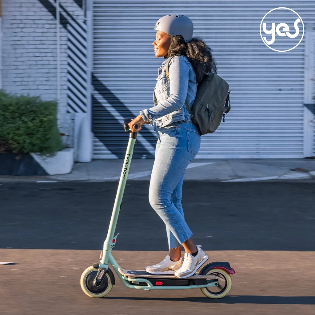 Foldable LED Adults (Green) Scooter Electric Display, YES Yvolution for Design
