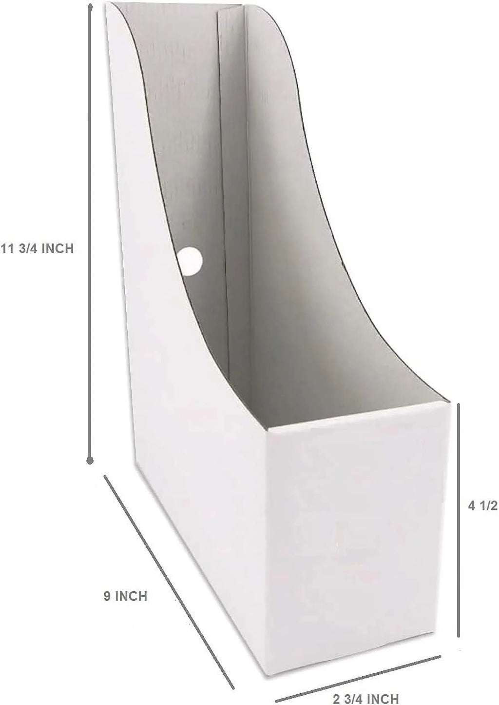 Storage Organizer,Magazine Holder Magazine Organizer,Document Cardboard Magazine Holder-Folder Box (24) White Holder,Magazine File