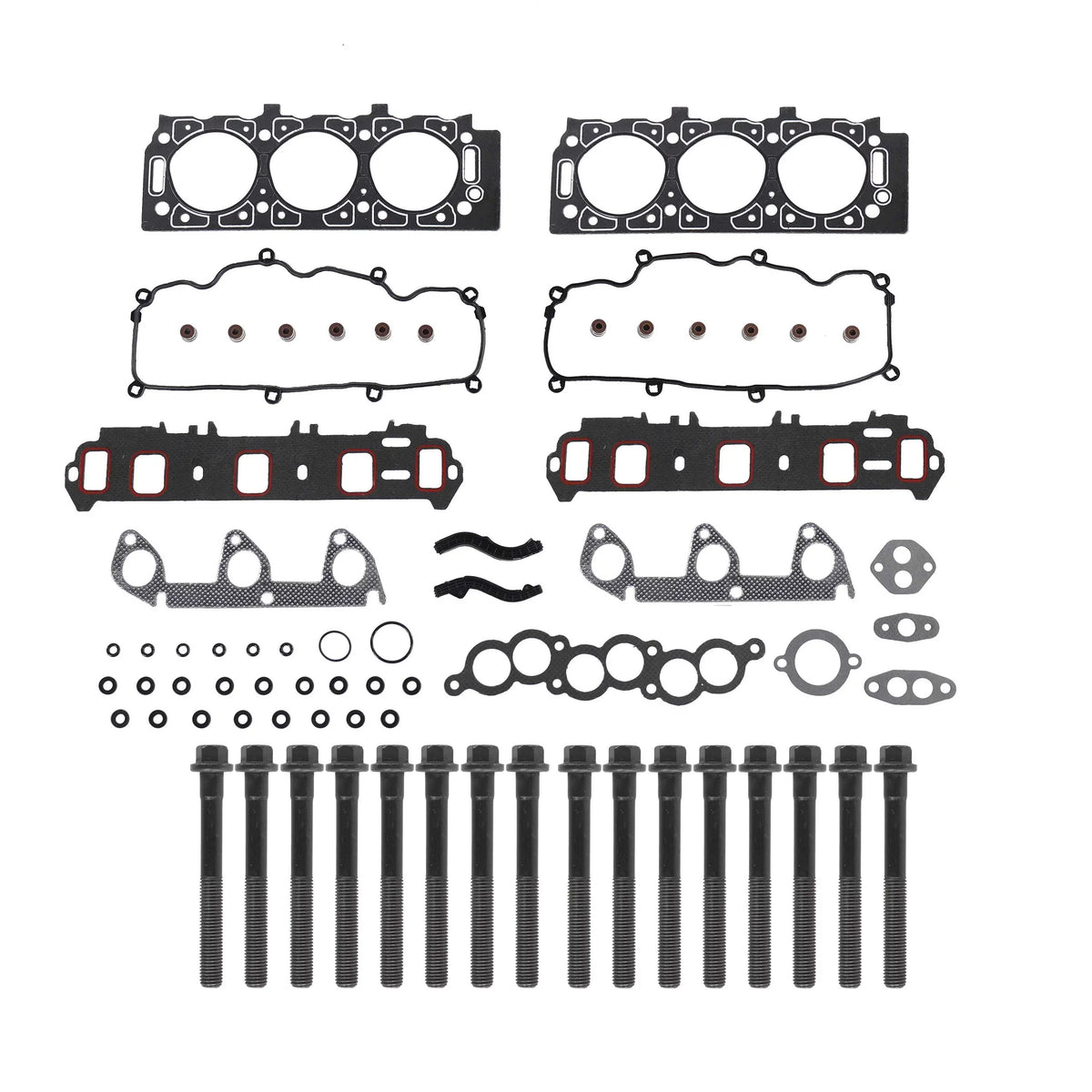 HGB4142 Head 91-95 Cylinder B3000 DNJ Fits Set 1994-1995 Fits Mazda Cars RANGER, OHV & Trucks select: Fitsd 1991-1995 3.0L FORD 12V MAZDA Gasket
