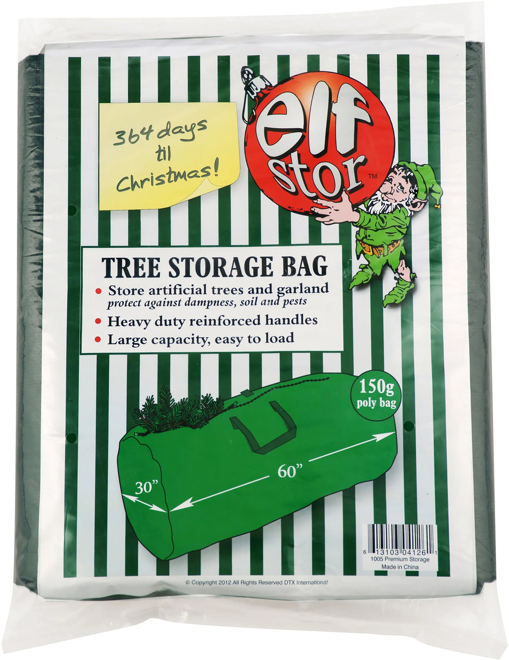 Elf Storage Christmas Stor Premium Bag-61.5"X27.5"X27.5"