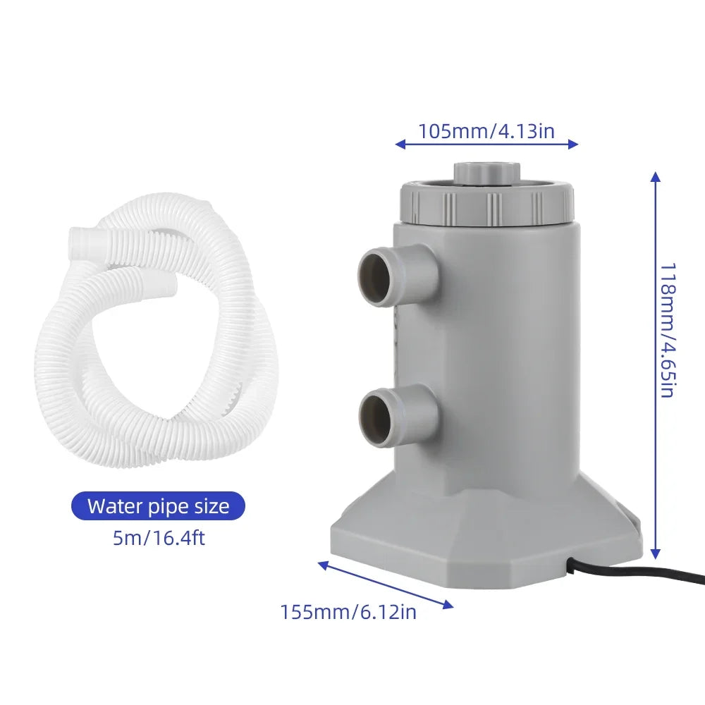 Pools Improved And /Rate Cartridge Improved Improved And 250l/hRate Low Low Noise With Rate Low 2 Carevas Pools Noise Filter 2 / Above Pump,Filter Noise Pump Above Water 55w Pump