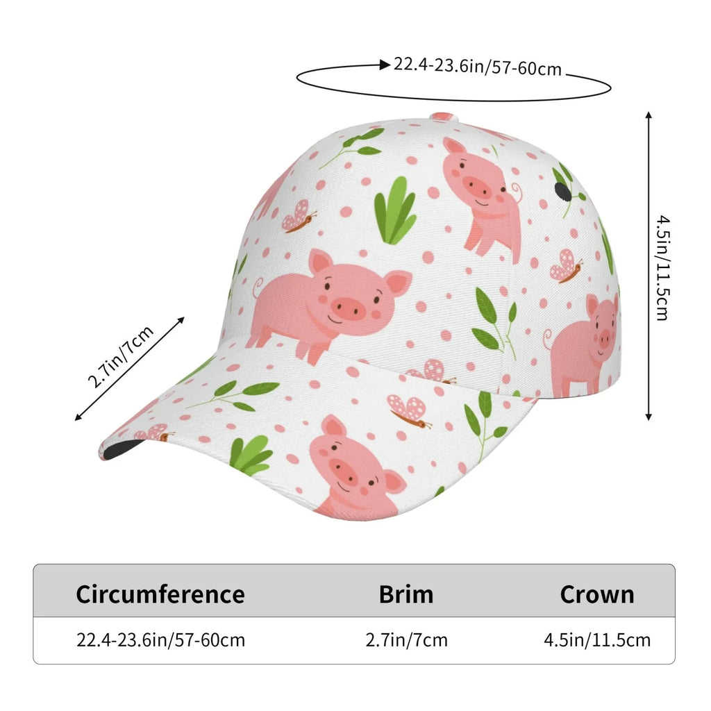 For Cap Funny Lukts Pigs Men/Women,Unstructured/Cotton Hat Little
