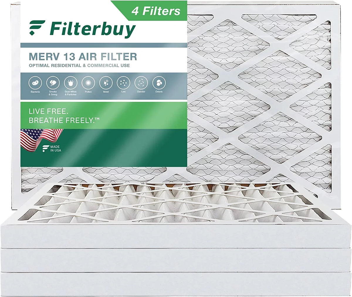 20x32x2 Furnace Air (4-Pack) MERV Filters Pleated AC Filterbuy HVAC 13