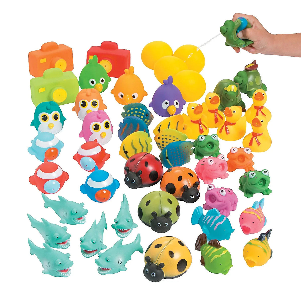 '- (50Pc) Toys - Vinyl Assortment Squirt 50 Pieces