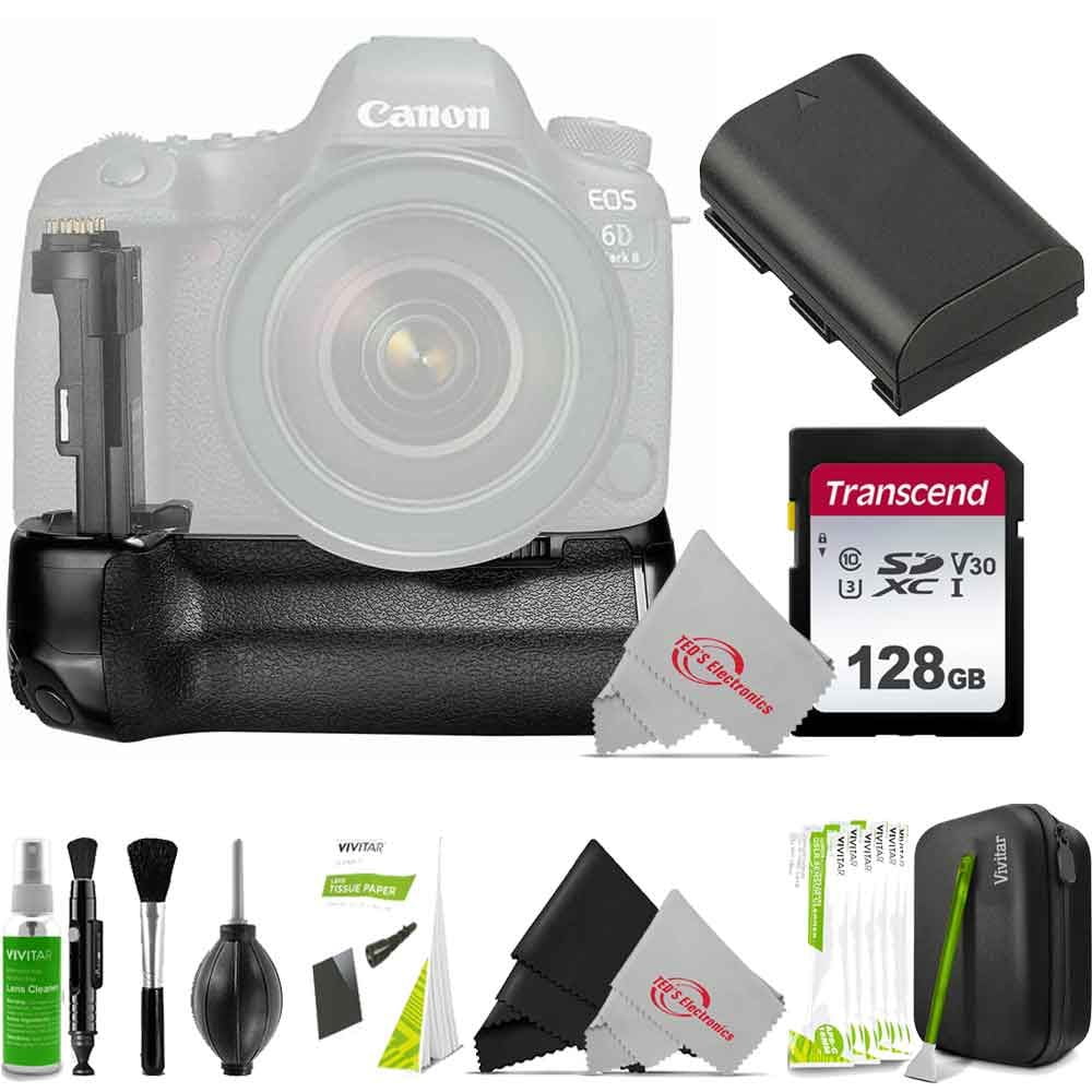 Accessory Battery Power Canon with for SLR Vivitar and Kit MII Battery Camera 6D Digital Grip LP-E6