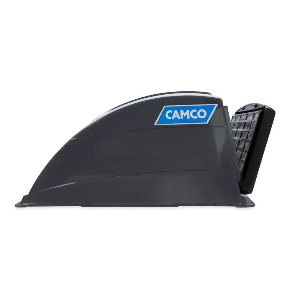 Stabilized Installation Cover Roof UV | Flow Features an Heavy-Duty Easy | Resin Camco (40453) Construction, Grey Design, Vent with High Smoke and Aerodynamic Ventilation Camper/RV