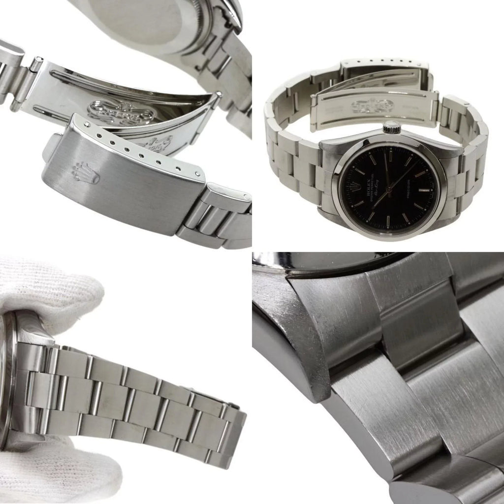 ROLEX Pre-Owned Steel Stainless 14000M Watch (Good) SS Rolex King Air Men's