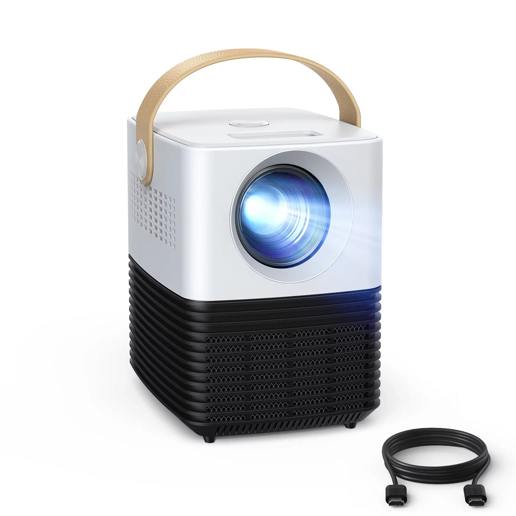 inch 50000Hrs Home ,LCD LC450 Screen, Portable Mini Projector Support APEMAN Theater 1080P,120