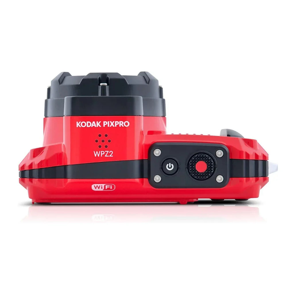 WPZ2 Camera 16MP 2.7-Inch Pixpro LCD 4x Waterproof Bundle Kodak Shockproof (Red)