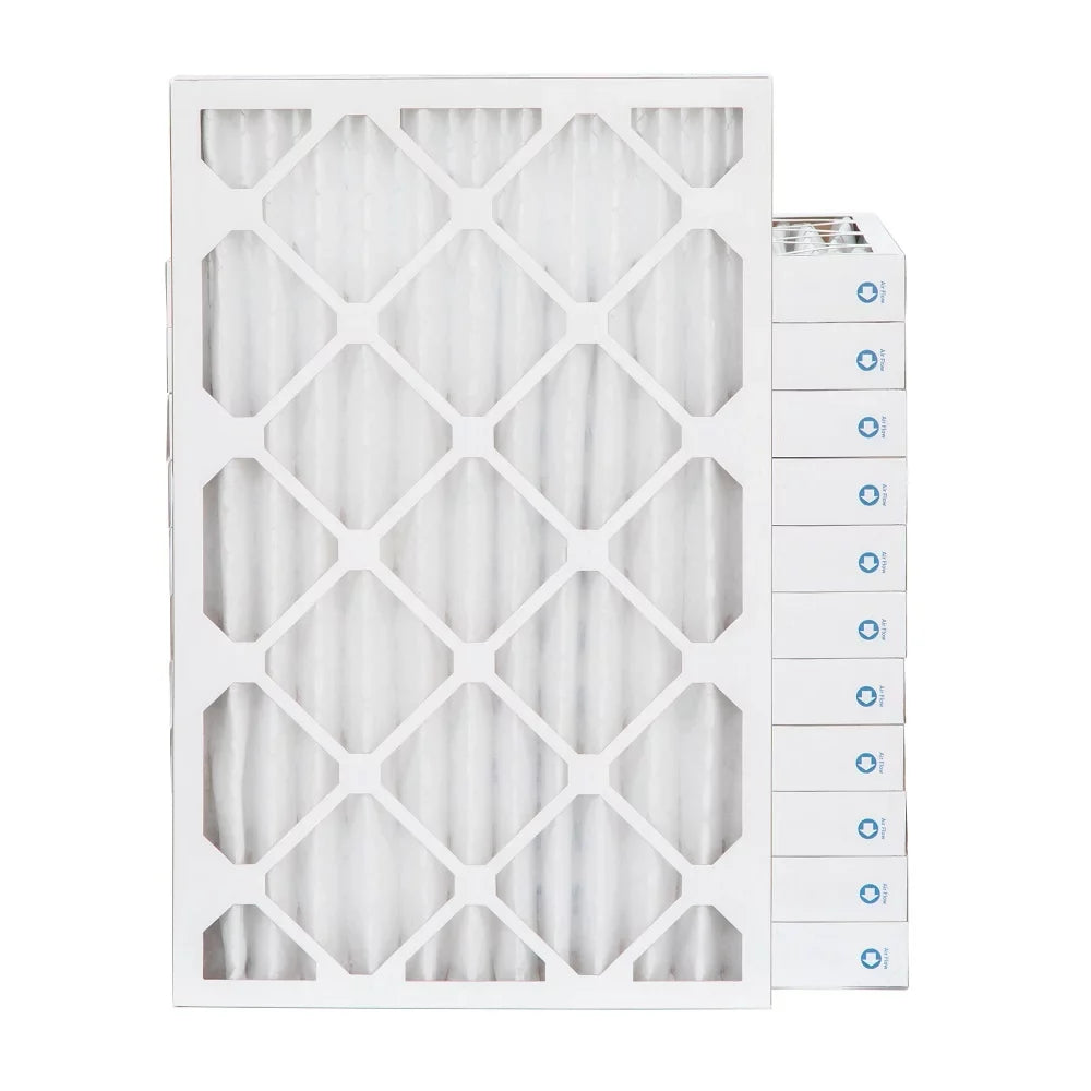 Case Furnace Actual of Pamlico. 12. 1000 16x24x2 x 11, Pleated 15-1/2 Size: Filters 2" MPR 23-1/2 MERV AC Air by x 1-3/4