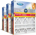 BestAir Allergens 100%, 20" Honeywell 4", 13, Pack Removes & Models, Air Fits of HW2025-13R MERV 25" x 3 AC Furnace For Filter, x Contaminants,