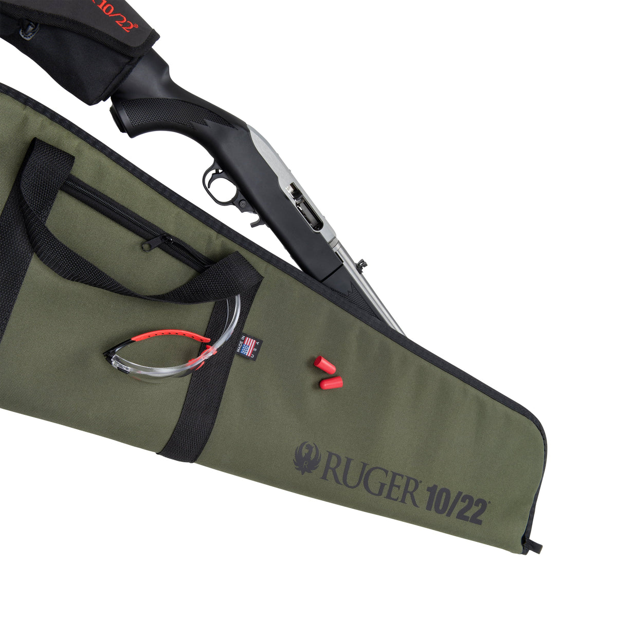 10.5 Case, Ruger Olive Gun 41 10/22 x In, In
