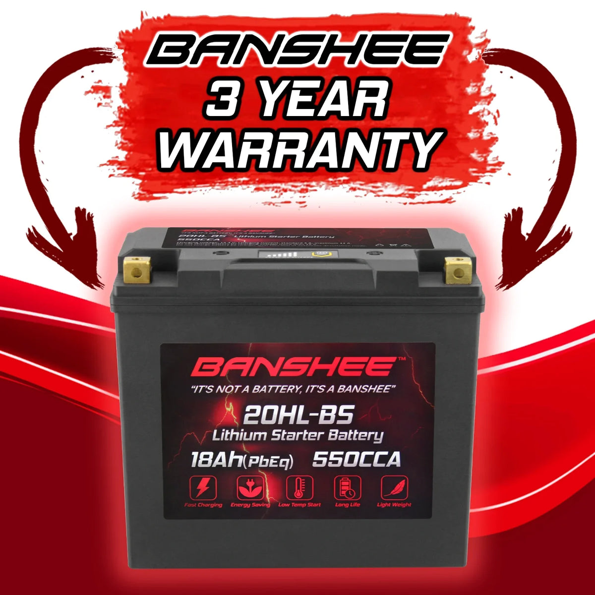 2004 Compatible 2002 Banshee Yamaha LiFePO4 YTX20L-BS with XL700 XL700A Motorsports WaveVenture to Battery