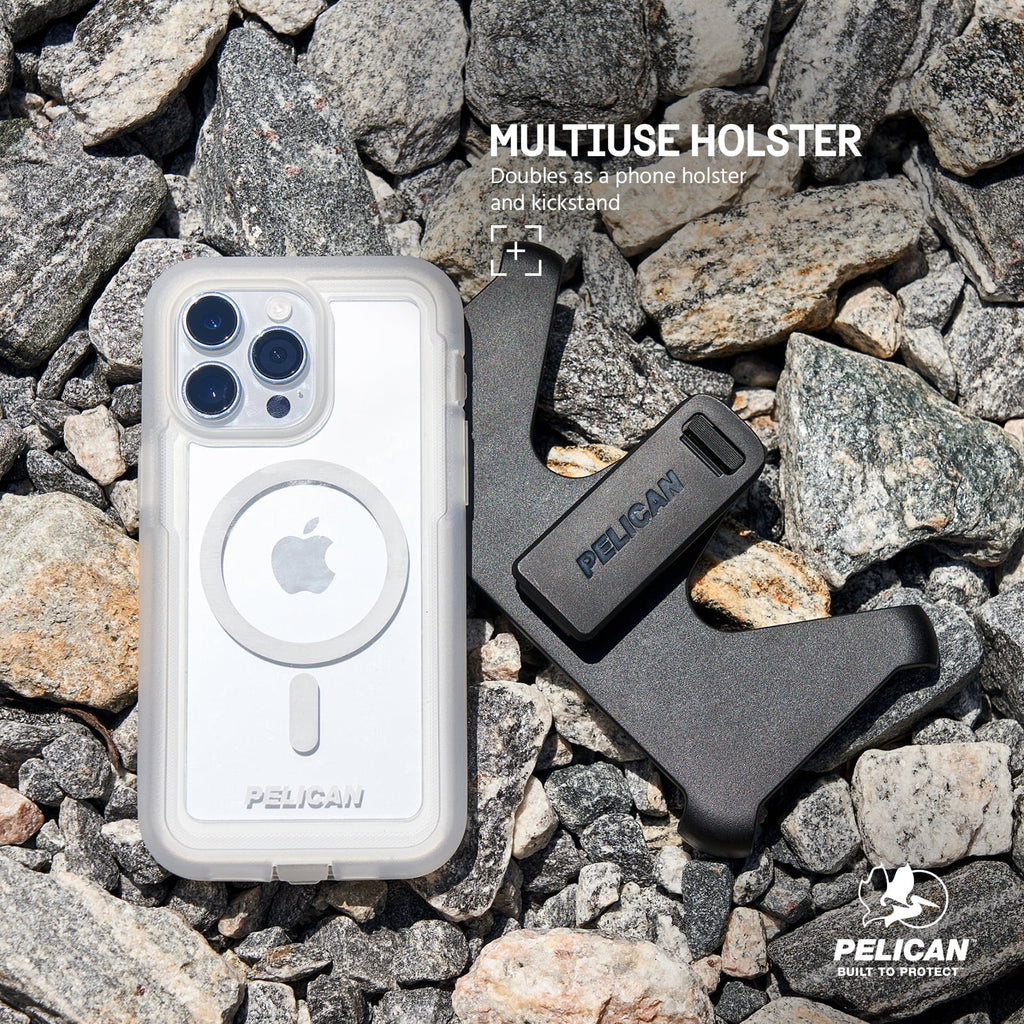 [MagSafe Voyager 15 Holster iPhone Compatible] Pro Case Pelican Clear Belt - Series Apple Max with Clip