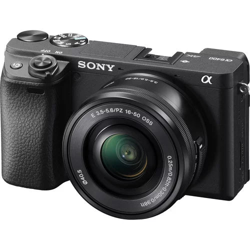 Video, Sony Mirrorless Digital Kit Pixi Screen Focus, with Eye Lens a6400 Flip Alpha Lens Camera Auto Interchangeable 4K Real-Time & Camera: Essentials 16-50mm Compact APS-C +