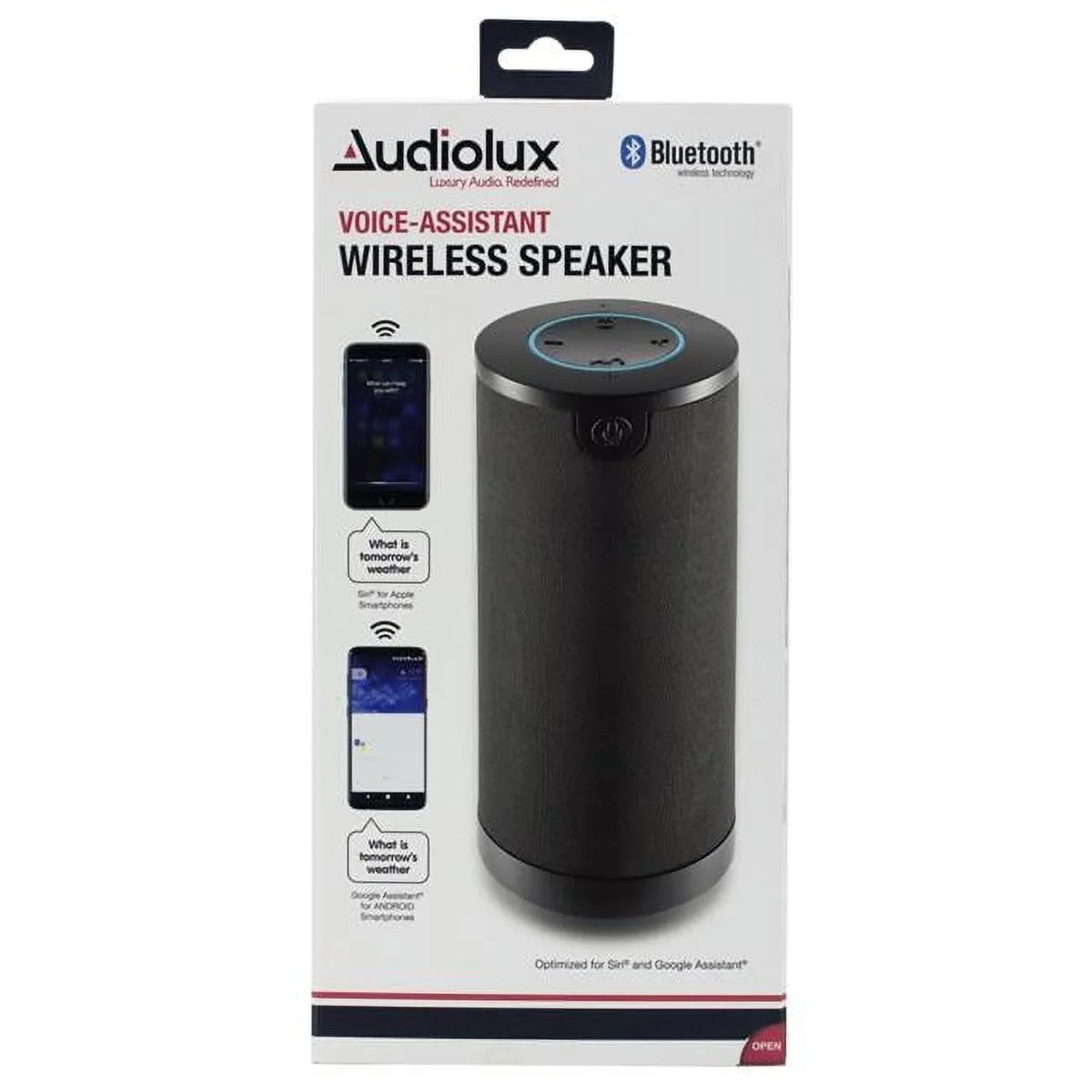 Wireless VA-WTS-6-1153 with Speaker Assistant Voice Odash Black Bluetooth,