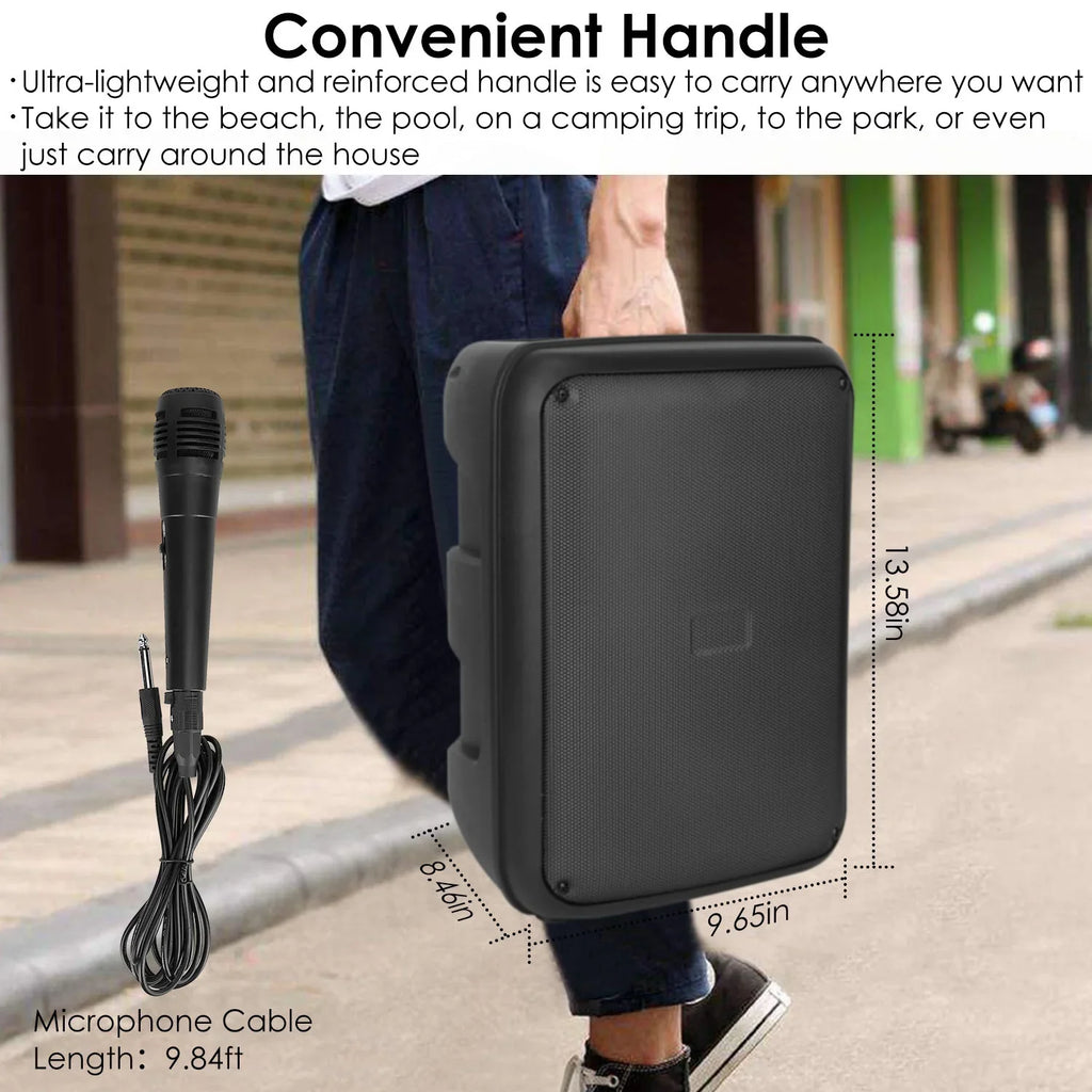 Card USB Speaker 8in Party Radio In Wireless Recording with Reading MMC Bluetooth iMountek TWS Function FM Portable Aux Mic Function Speaker