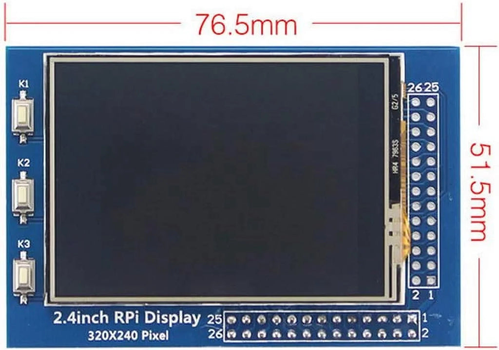 with TFT Touch Interface Touch TFT Display LCD Color Screen Resistance 2.8 Pi Pan inch Screen Treedix with Compatible /3B+ Raspberry 4B SPI