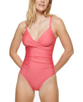 CORAL 4 US Tummy-Control One-Piece Klein ENERGY Calvin Swimsuit, Twist-Front