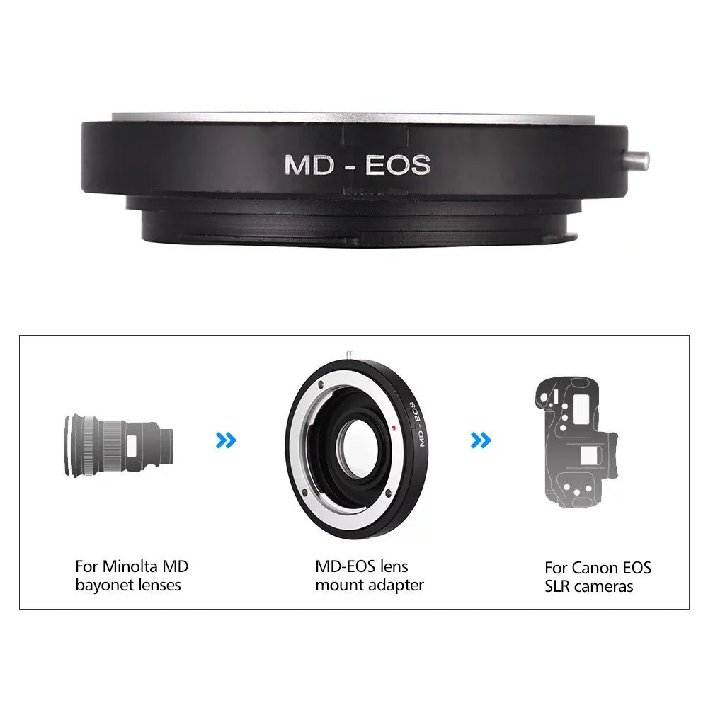 to for Lens MD MD- Mount Lens Lens Canon with EF Focus Minolta Andoer Fit Adapter Infinity Ring Corrective Camera for