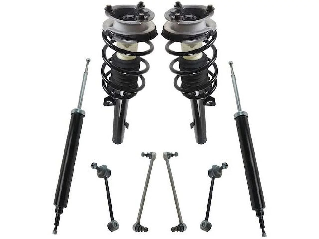 2011 Spring Piece - Compatible Suspension Bar Strut 2007 2009 Link Assembly Shock 2010 2012 Absorber Sway BMW with Front - Kit 8 Rear 2008 2013 RWD and - Coil 328i
