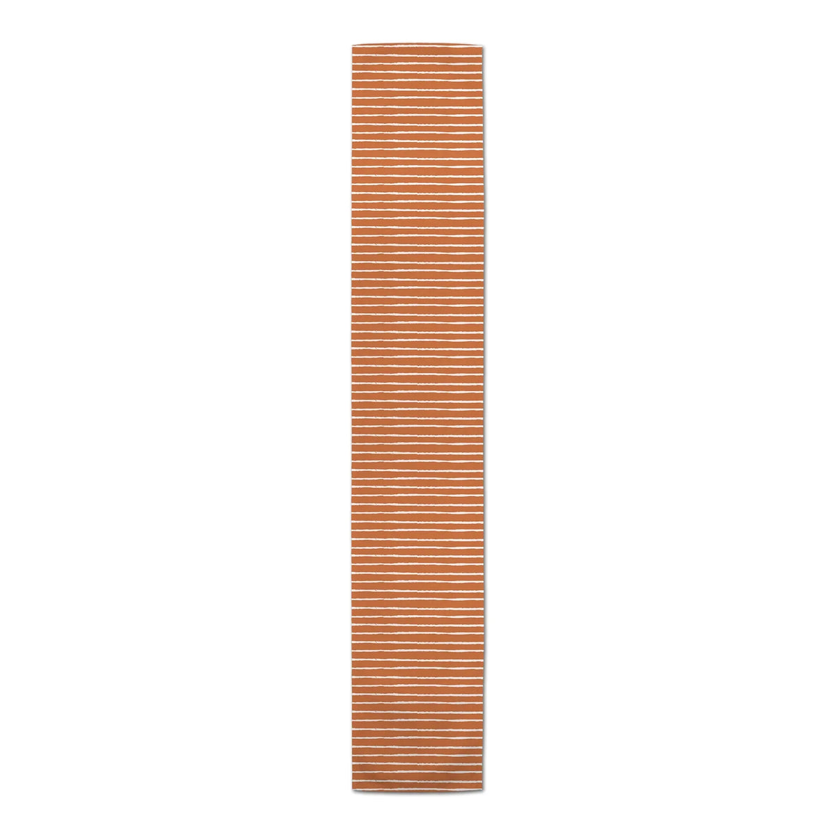 Orange Runner Sketch Stripes Twill 16x90 Products Creative Table Poly