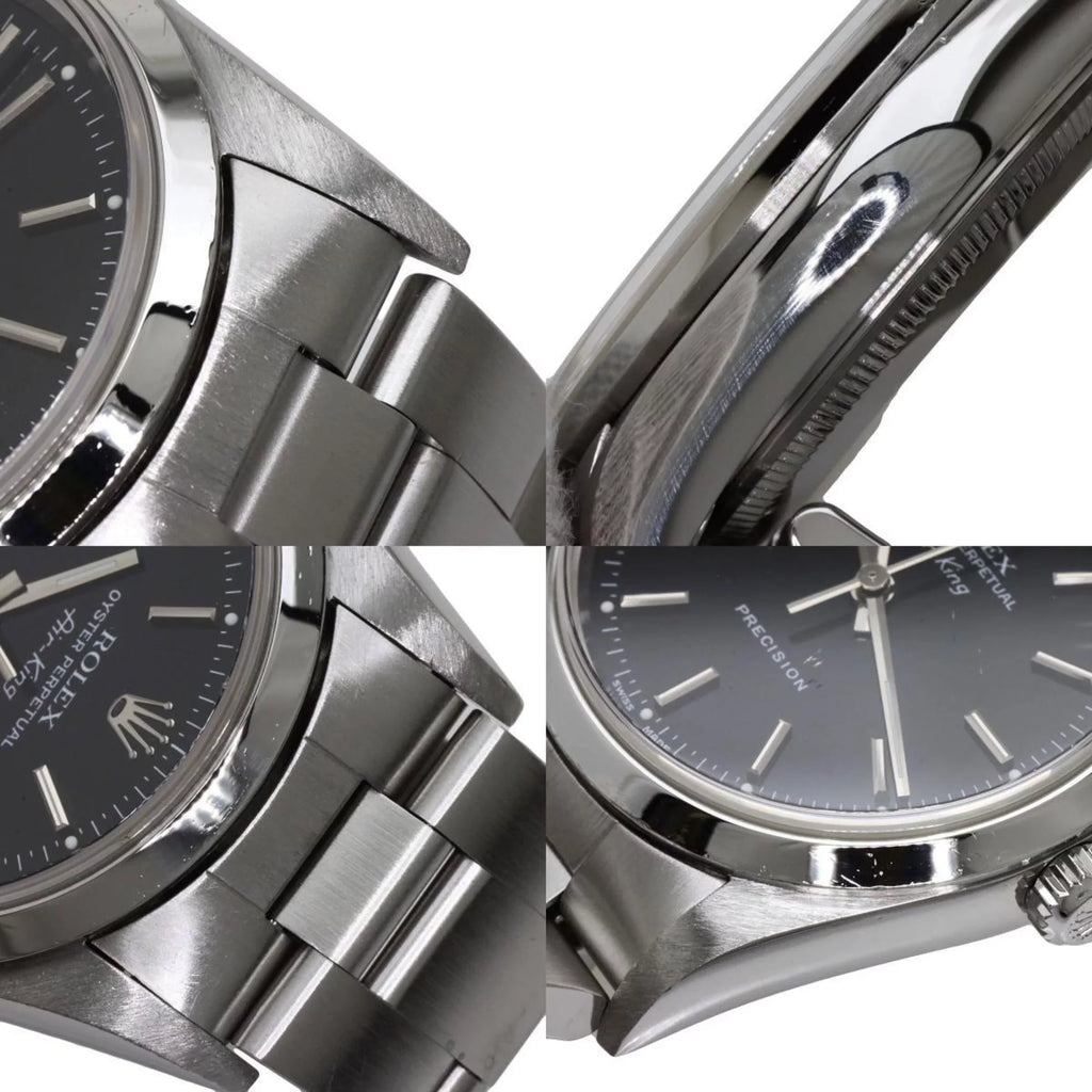 ROLEX Pre-Owned Steel Stainless 14000M Watch (Good) SS Rolex King Air Men's