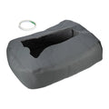 Leather 1500HD Center 1500 Pad Console Chevy Waterproof Faux 2007-2014 Dark Silverado Cover Gray for
