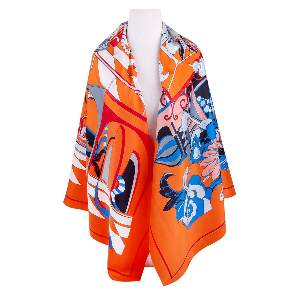 Illusion for Wrap * Shawl cm) GOODS STP Women 130 Tops Wedding Fashion (130 Silk Scarf and Travel for Shawl Shawl Evening 51x51''