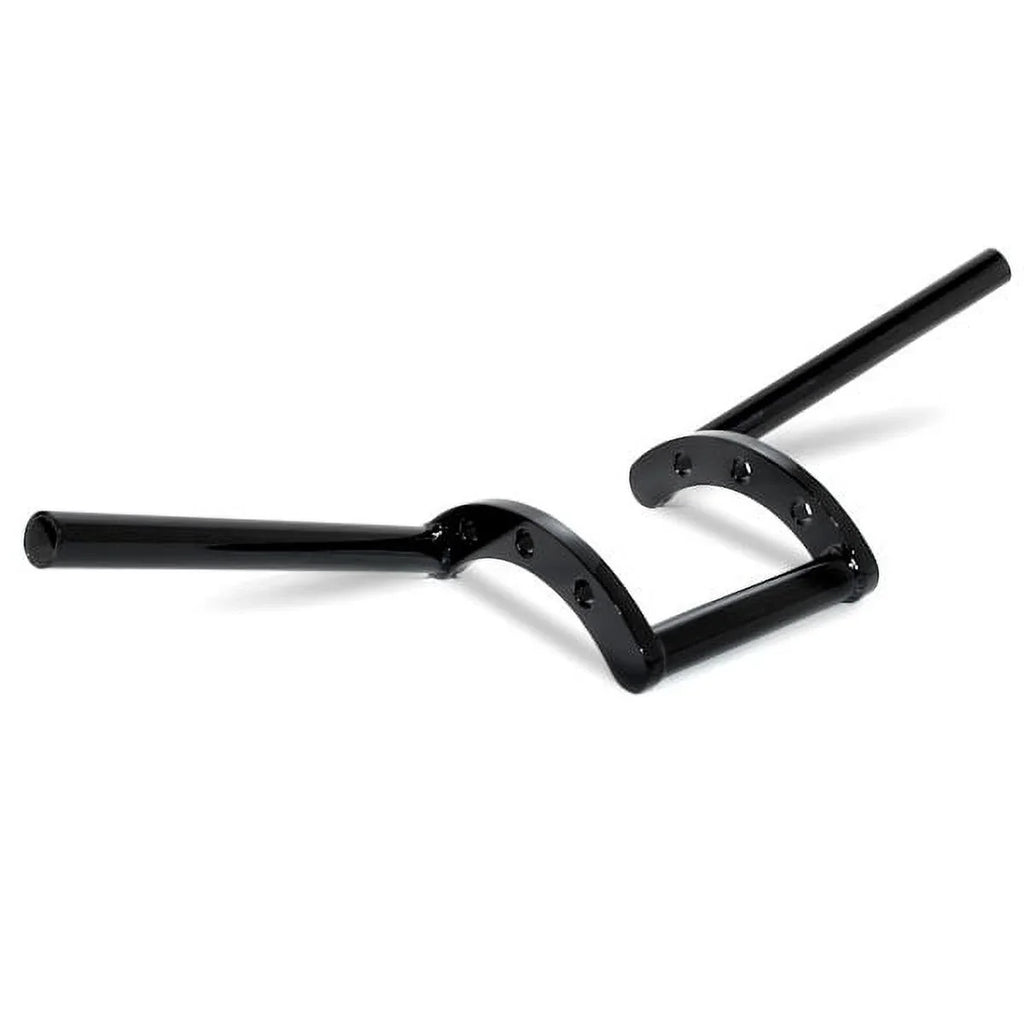 Black Davidson FLHP Bike Krator Harley Handlebar with Police Motorcycle 1" Cruiser Z-Bars Compatible