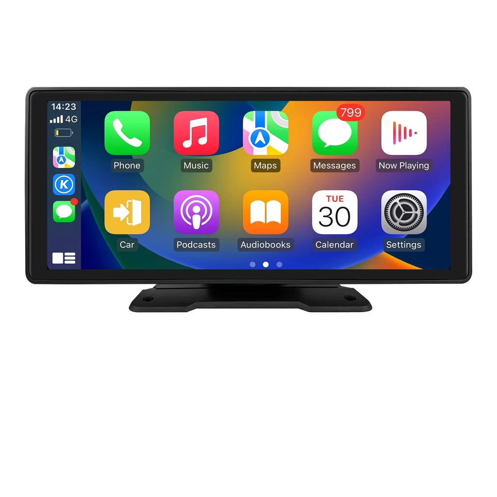 Player Adjustable 360° Apple Head Bluetooth Radio GPS Android Navigation Touchscreen 10.26" FM Link Carplay Stereo Car Auto Unit Mirror