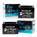 12V, DS90F, 2008 Free, UB-YTX4L-BS - (Can-Am) 2-Pack Maintenance 3Ah, Quest Activated, Battery Replacement ATV DS90, 90CC Bombardier Factory