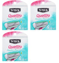 8 Quattro Blade (Pack Count Refill Hypo Allergenic Aloe Sensitive Women of for Cartridges, 3) Schick