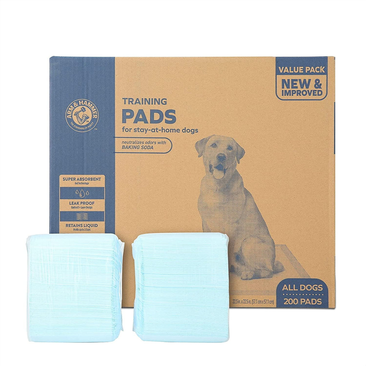 | Arm Puppy Leak-Proof Training Odor for Pads, Dogs Hammer Puppy 200ct Pads Control, &