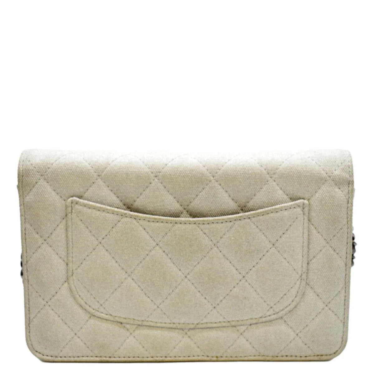 Light Canvas 2.55 CHANEL Grey Space Crossbody WOC Quilted Bag Reissue Pre-Owned Classic Charm
