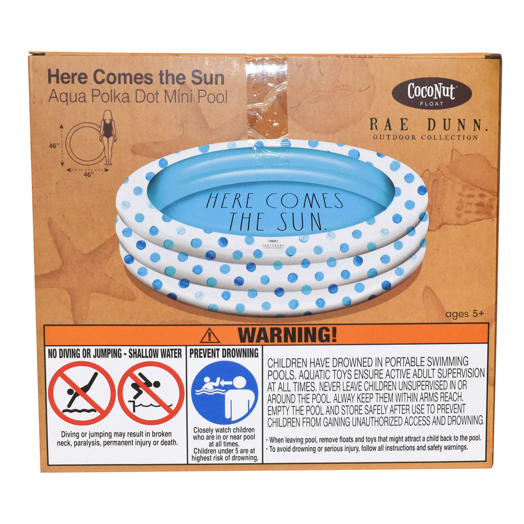 CocoNut Float Dot Here by Theme Rae Polka Comes Sun The Dunn Mini Aqua Pool -