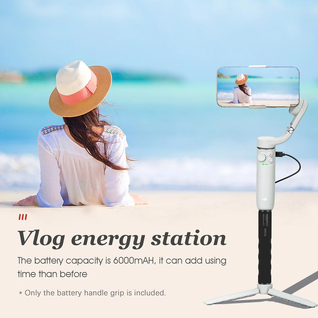 with Large Capacity 14 USB 2 for Replacement Multifunctional OSMO Action PALM FIMI Port Screw PALM Action 10 2 Bank Handle 6000mAh ONE 9 Battery Grip Power FIMI 8 Inch Charging hero