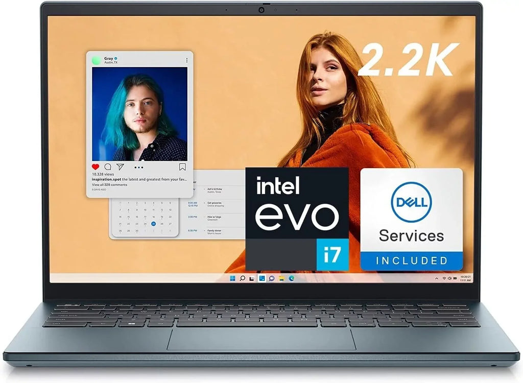 Dell Dell Office DDR5 Windows AntiVirus, SSD, Intel Onsite Plus 7420 Laptop Intel 14 Atlantic Migrate, 365 16:10, Yr 2.2K Inspiron Iris + 11 16GB 1TB - Blue inch, + 2 i7-12700H, Pro - Xe, 14 Core RAM,