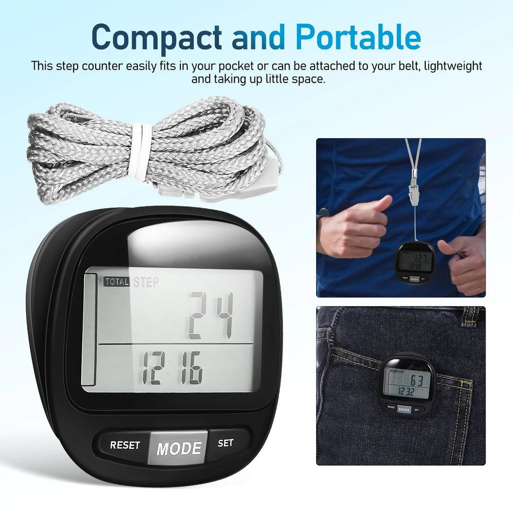 Portable Steps Pedometer Walking Yueyihe Pedometer Step Walking Tracker Outdoor Clip Counter