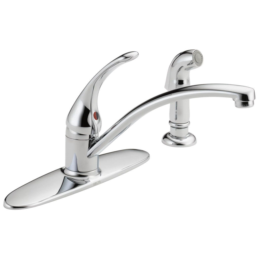 Kitchen Delta Handle Single Faucet Foundations® with Spray