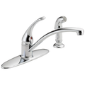 Kitchen Delta Handle Single Faucet Foundations® with Spray