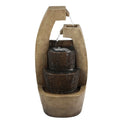 Country Brown Modern Light With Fountain Sculpture Cottage HomeStock Outdoor Cement Led