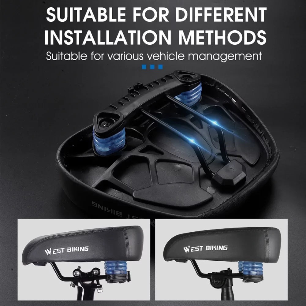 Design Comfortable Bike Aibecy Road Saddle Replacement Widen Cushion for Thicken Ergonomic Shockproof Distance Riding Long