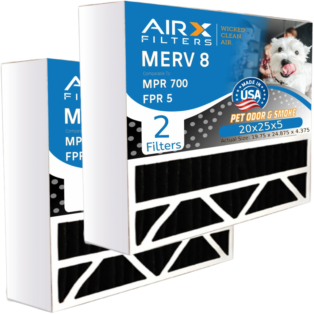 to Pack Air Eliminator 2 Odor MERV 5 by 700 Honeywell Carbon MPR 20x25x5 AIR. & CLEAN FC100A1037 FPR AIRX Filter Filter with FILTERS Comparable WICKED Compatible 8