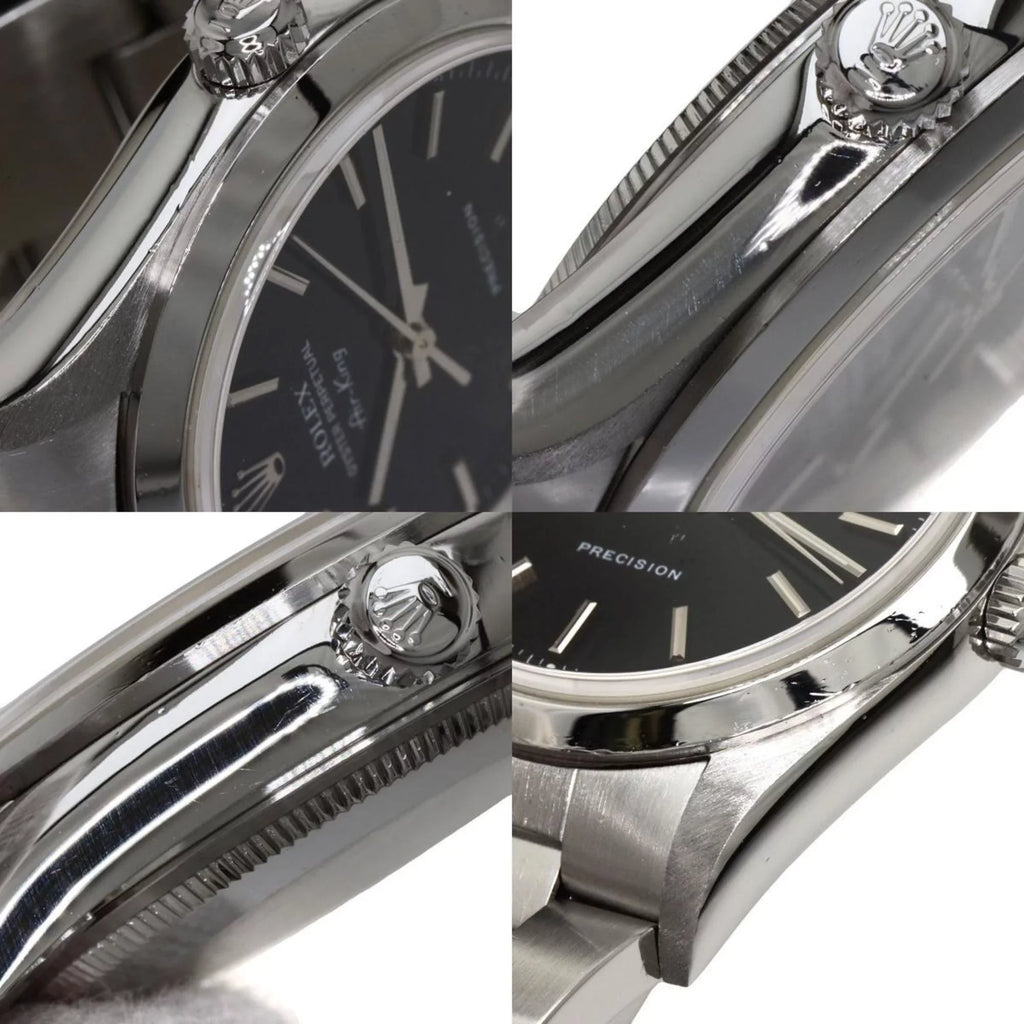 ROLEX Pre-Owned Steel Stainless 14000M Watch (Good) SS Rolex King Air Men's