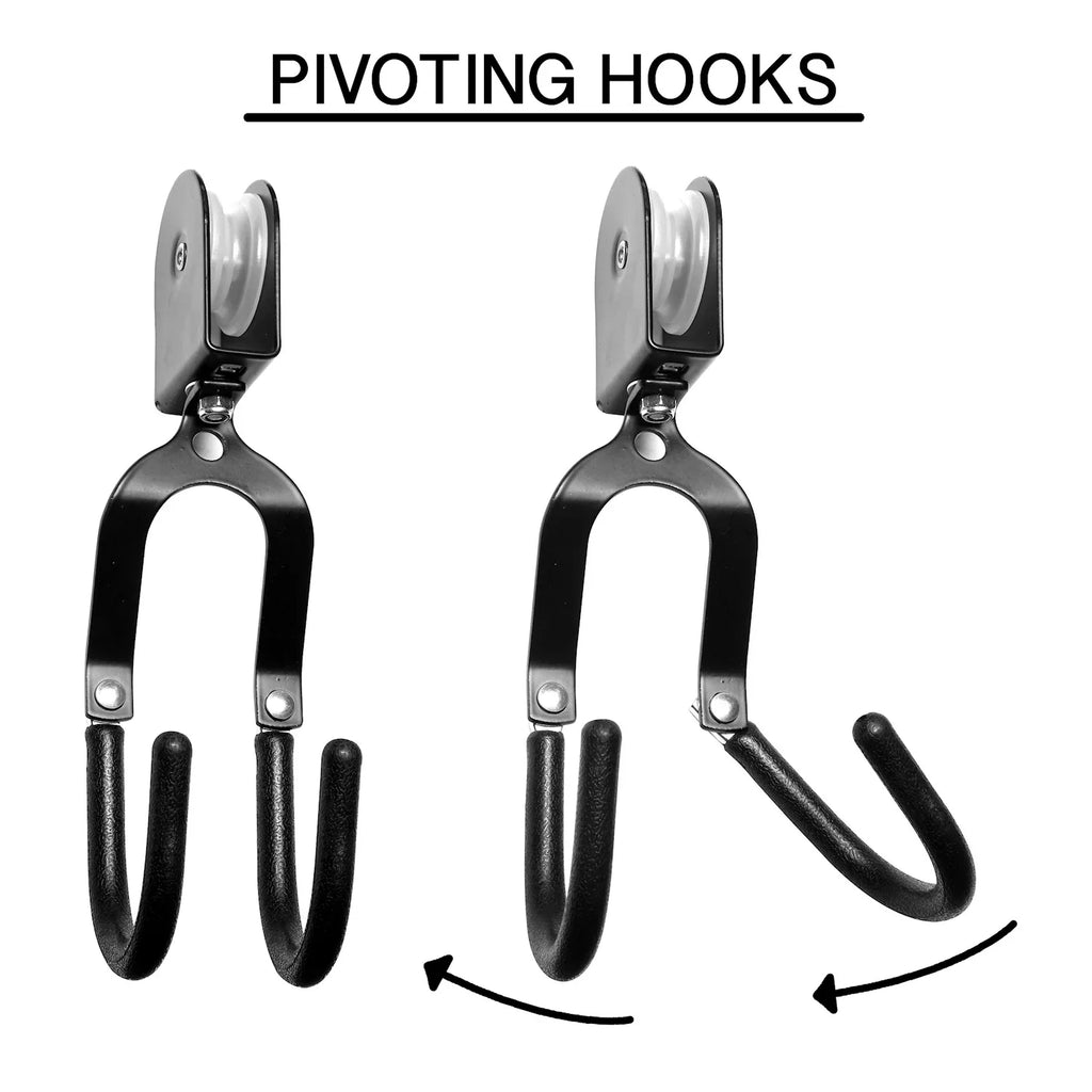 Lbs WORKING for for Storage Bike 55 Hangers Hoist Garage Ceiling Set Garage TOOLS Pulley Bike Of 2 Limit, Storage, System Mount Bike GREAT