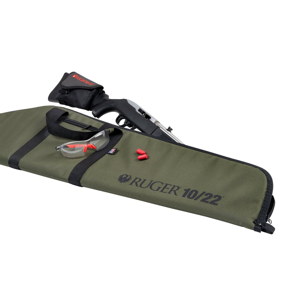 10.5 Case, Ruger Olive Gun 41 10/22 x In, In