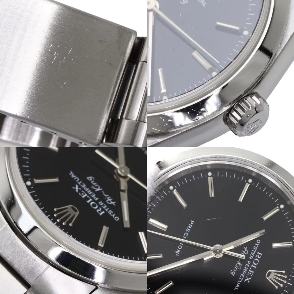 ROLEX Pre-Owned Steel Stainless 14000M Watch (Good) SS Rolex King Air Men's