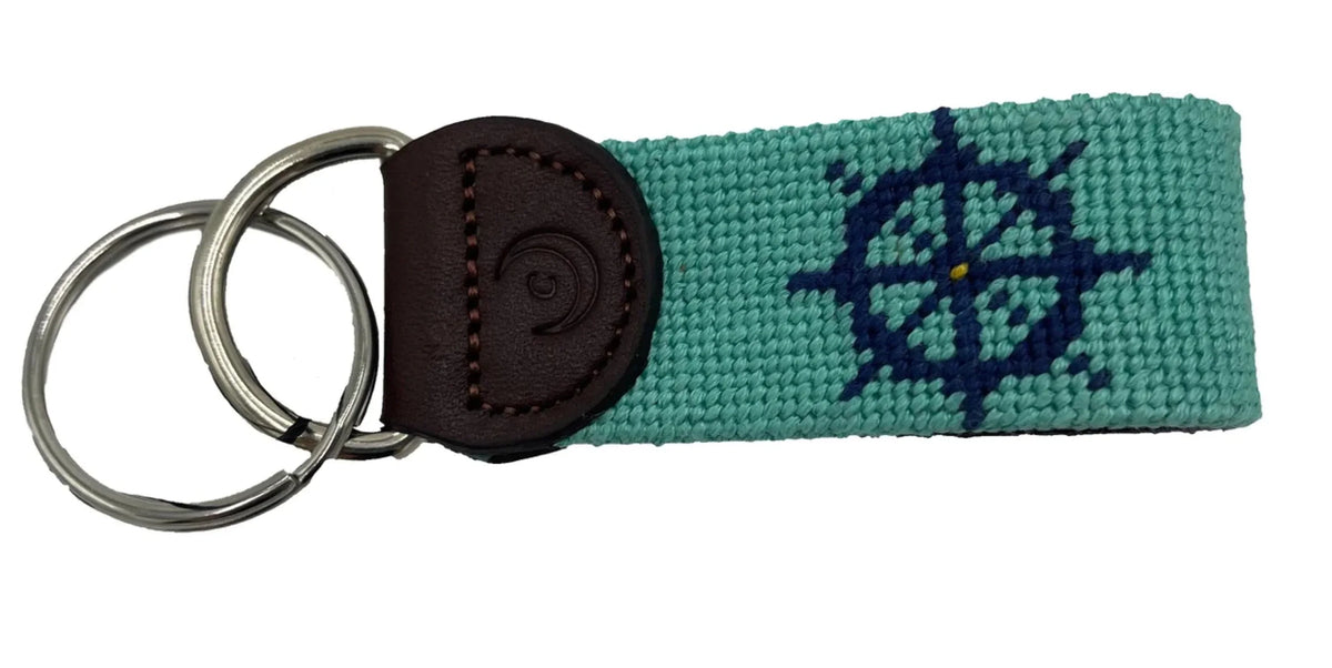 Nautical - Wheel Key Anchor Fob and